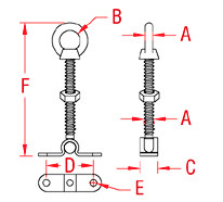 Wall Toggle Eye Line Drawing